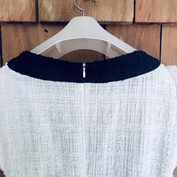 Weill Paris White/Black Career Dress Women's With Bow Ties Size 12 - Picture 12 of 16